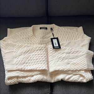 Murano Cream Cable Knit Sweater